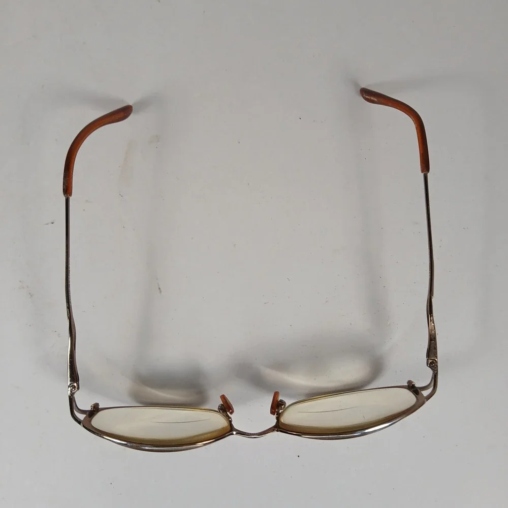 Vintage Camelot Lady Laura Brown 53-17-135 Eyeglass Frames Wire Metal